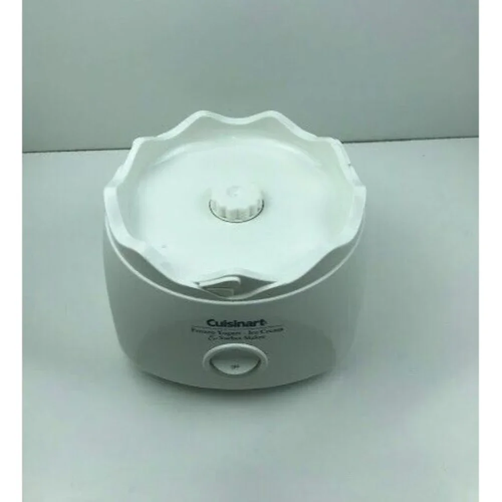 Cuisinart Ice-20 Frozen Yogurt Ice Cream Sorbet Maker Motor Base White - TESTED